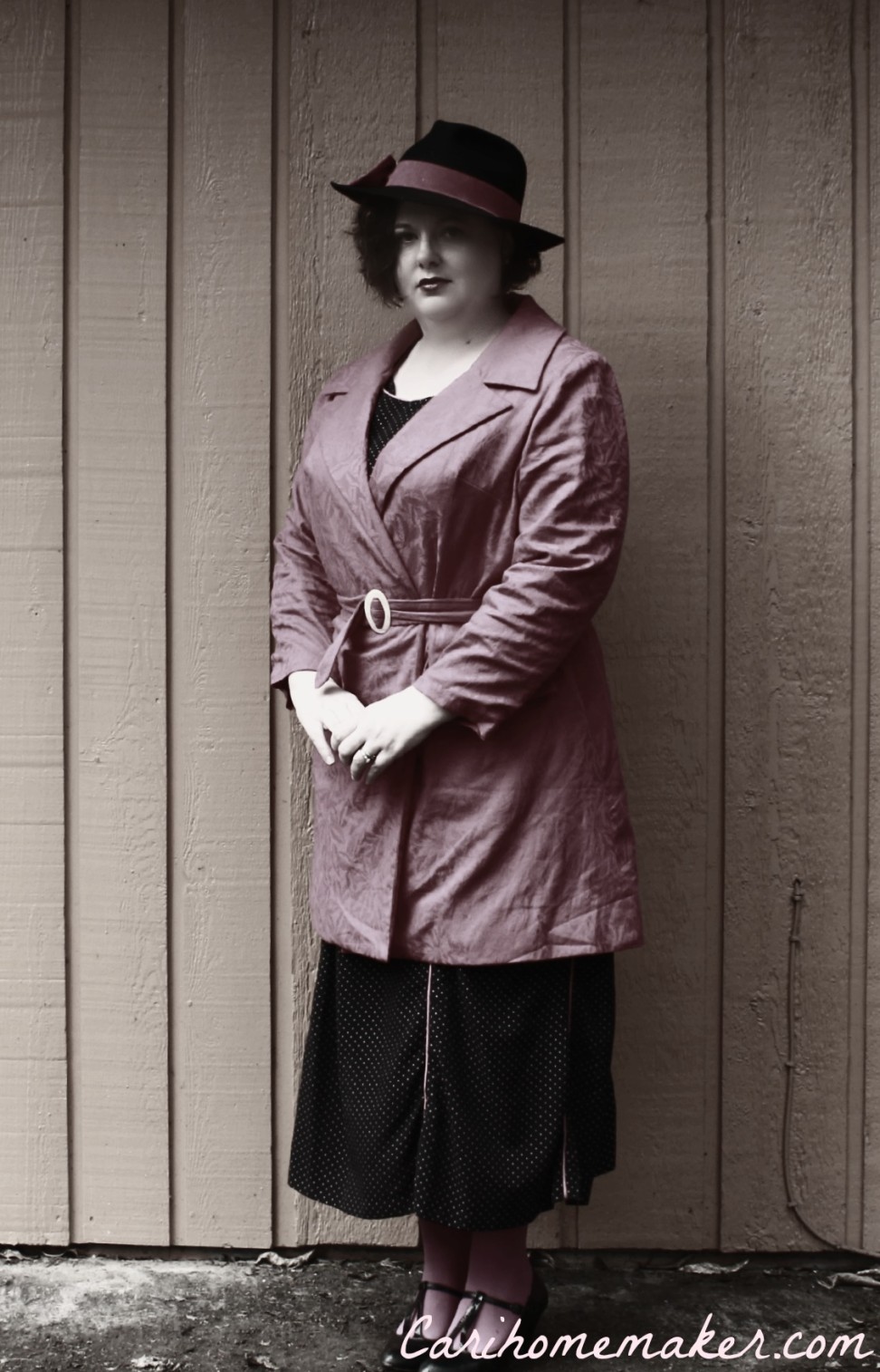 Vintage Butterick 5455: That 1970’s Pink Noir Jacket